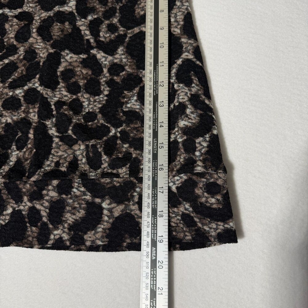 January 7 Y2K Tube Top Small Leopard Print Strapless Stretch Retro Fitted 90's - Picture 8 of 8